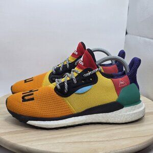 Size 7 Mens/8.5 Womens - adidas Solar HU Glide‎ x Pharrell Bold Gold 2018 RARE!